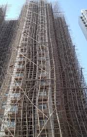 Torre andamio en bambu